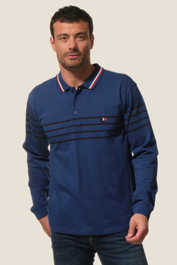 Polo homme manches longues Atoll