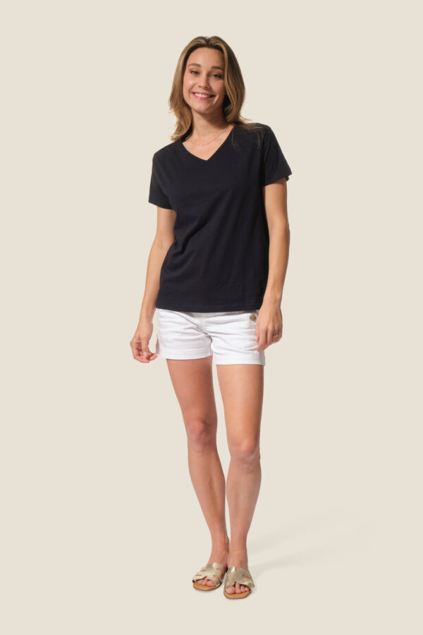 Tee-shirt femme uni manches courtes Joddo