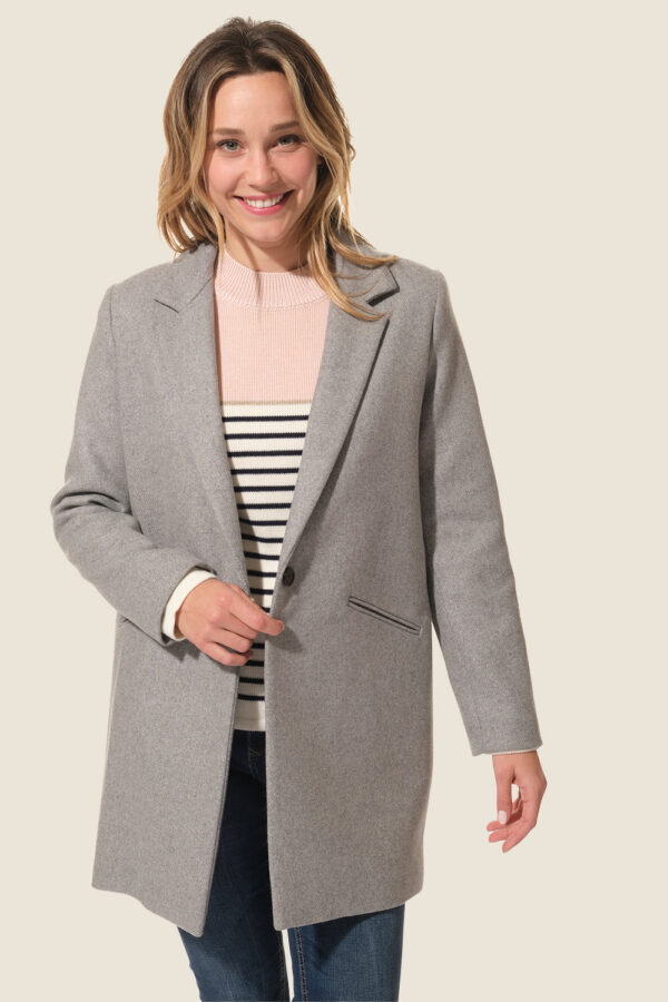 Manteau femme en drap de laine Antibes