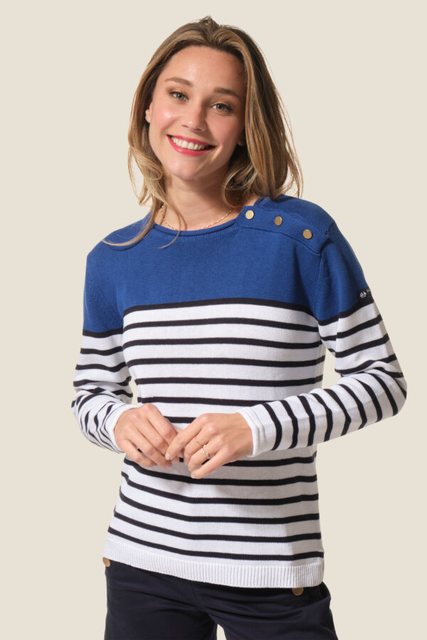 Pull femme avec bloc color Evasion