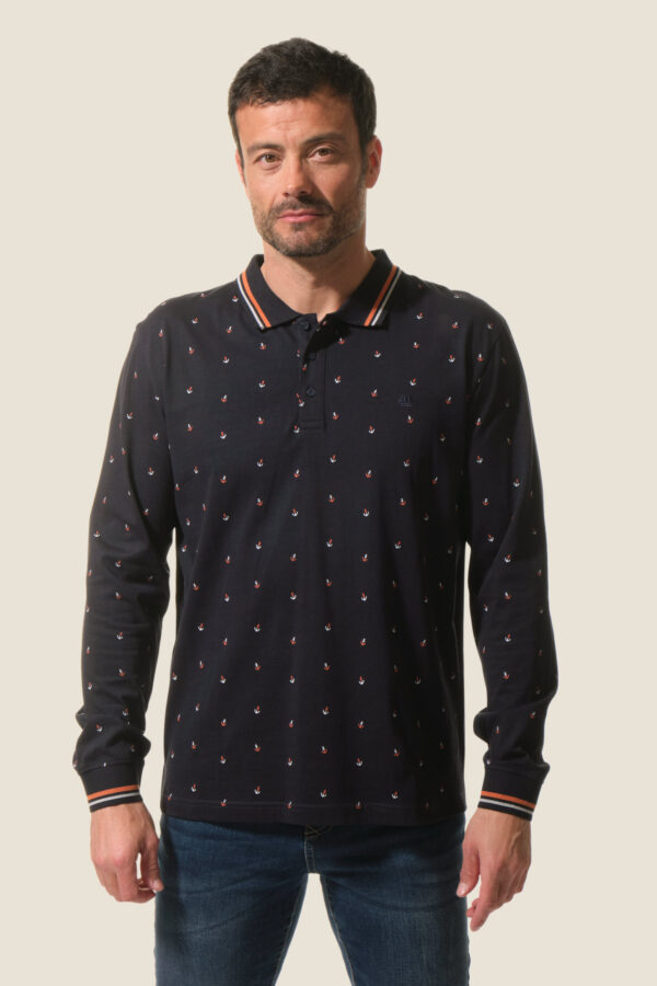 Polo homme manches longues Beauvel