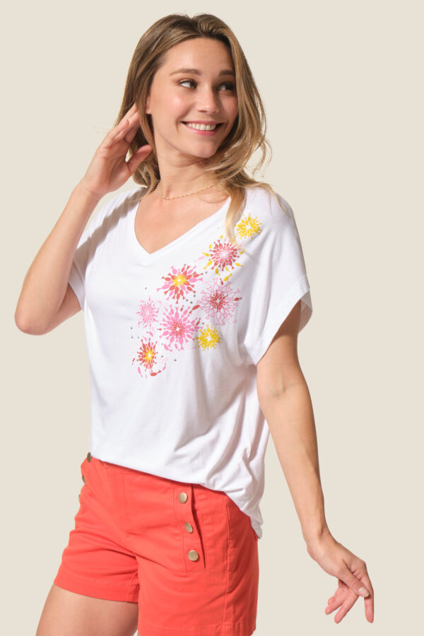 Tee-shirt femme manches courtes Emiko