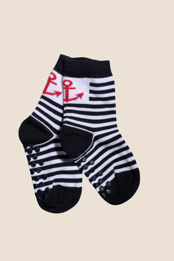 Chausettes rayées ancre enfant